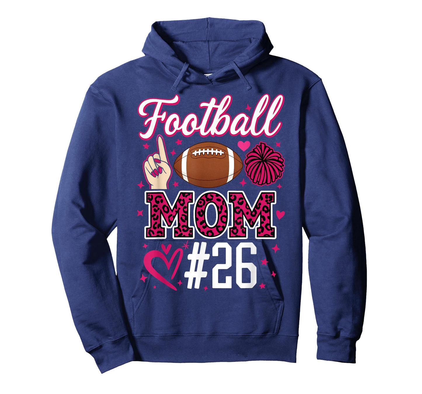 Football Mom #26 Funny Mother Woman Supporter Girl Son Fan T-Shirt