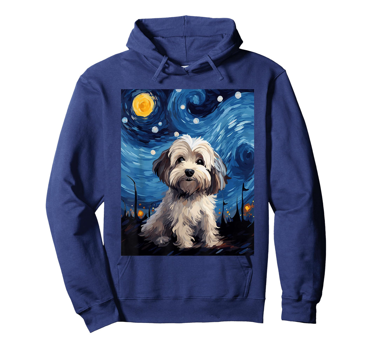 Havanese Dog Starry Night Van Gogh Art Lover T-Shirt