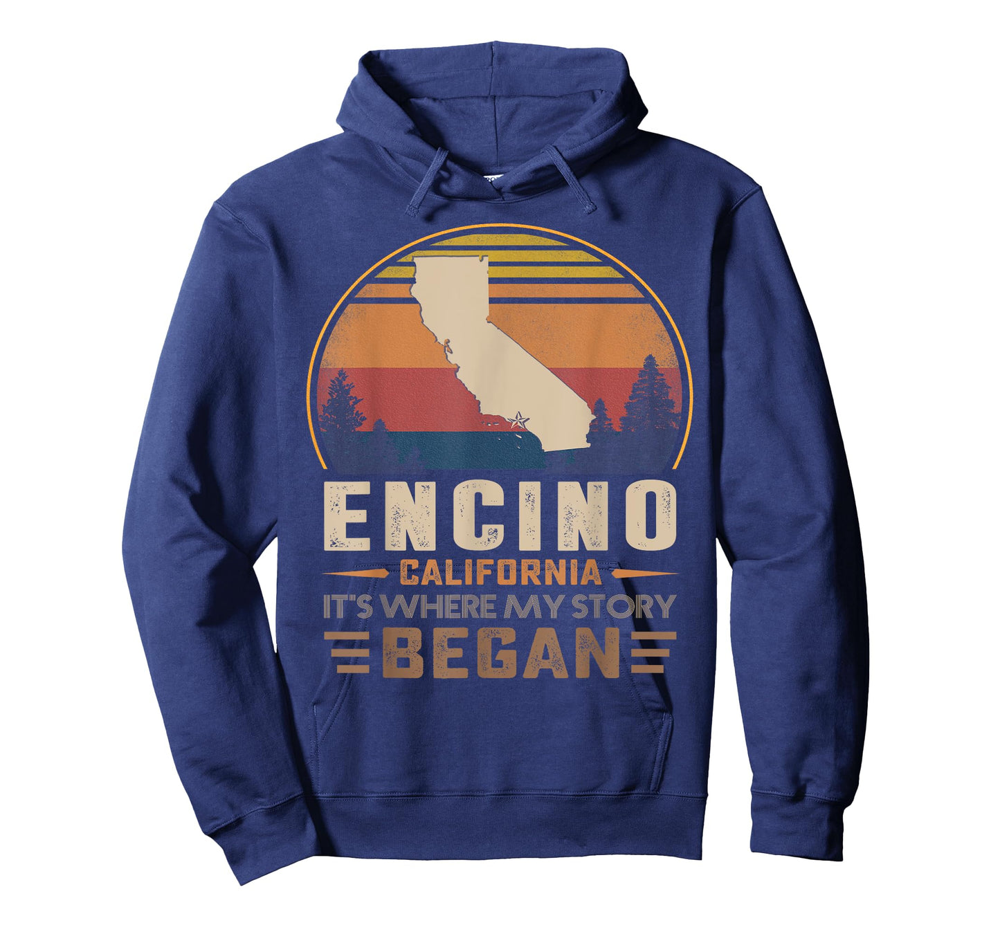 Vintage Encino California Hometown My Story Began T-Shirt