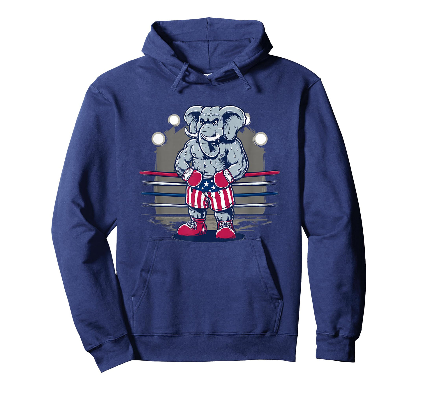 Nice Elephant in USA Shorts for Boxing Sport Lovers T-Shirt