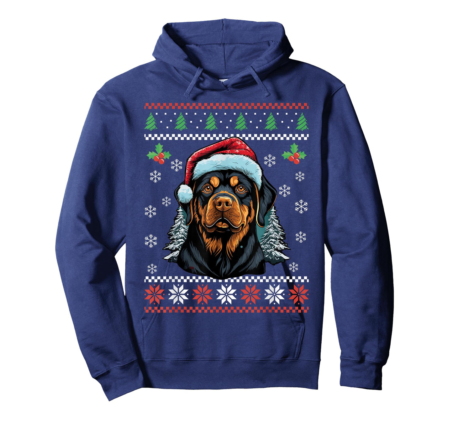 Rottweiler Dog Ugly Christmas Sweater Xmas For Adults Kids T-Shirt