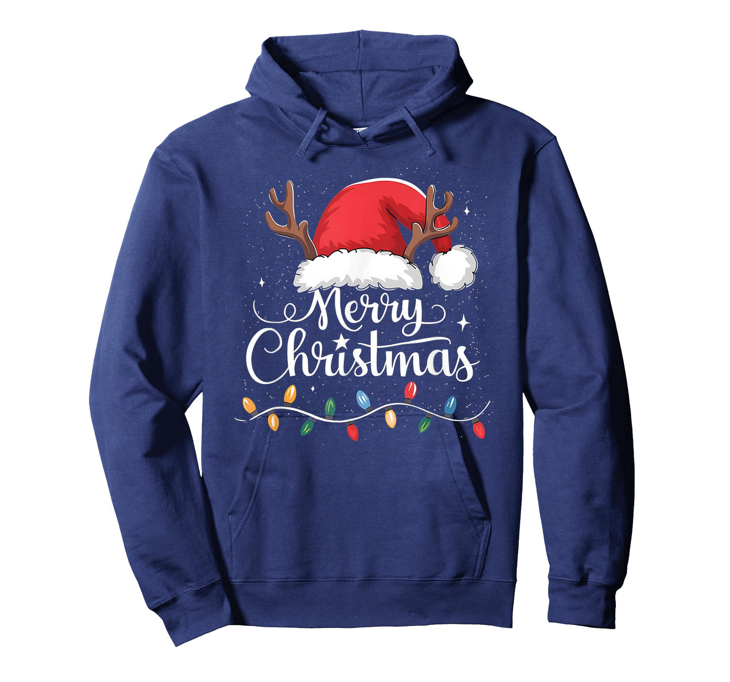 Merry Christmas Red Santa Hat Reindeer Xmas Family Men Women T-Shirt