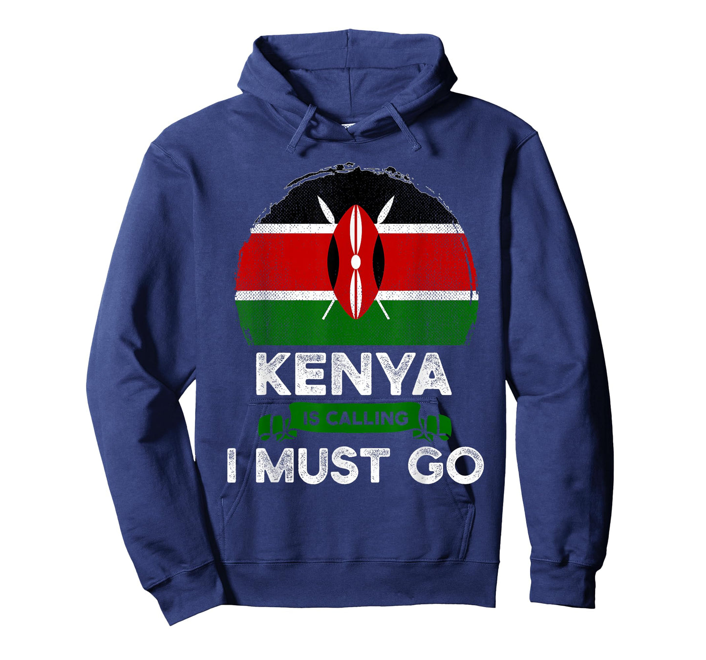 Kenya Is Calling I Must Go Heritage Kenyan Roots Pride Flag T-Shirt