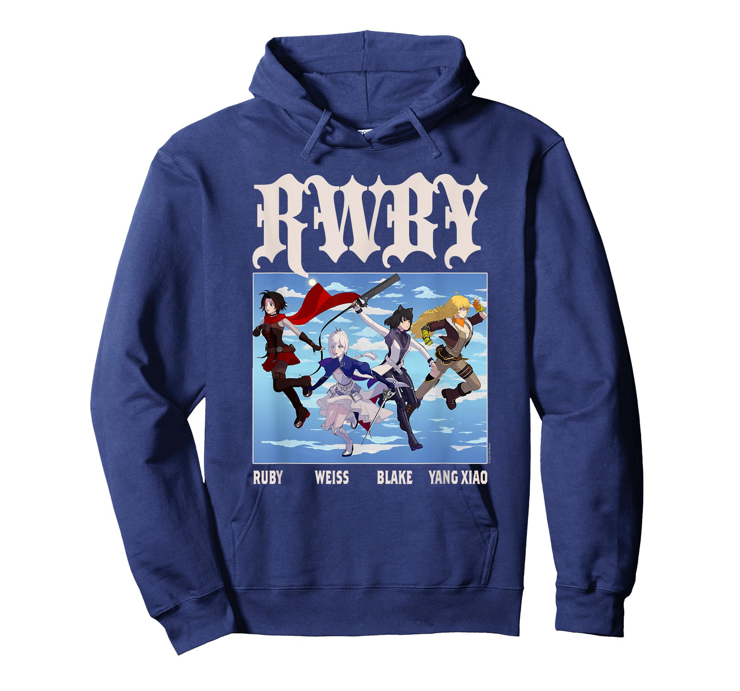 RWBY Character Group Action Poses Anime Cartoon T-Shirt