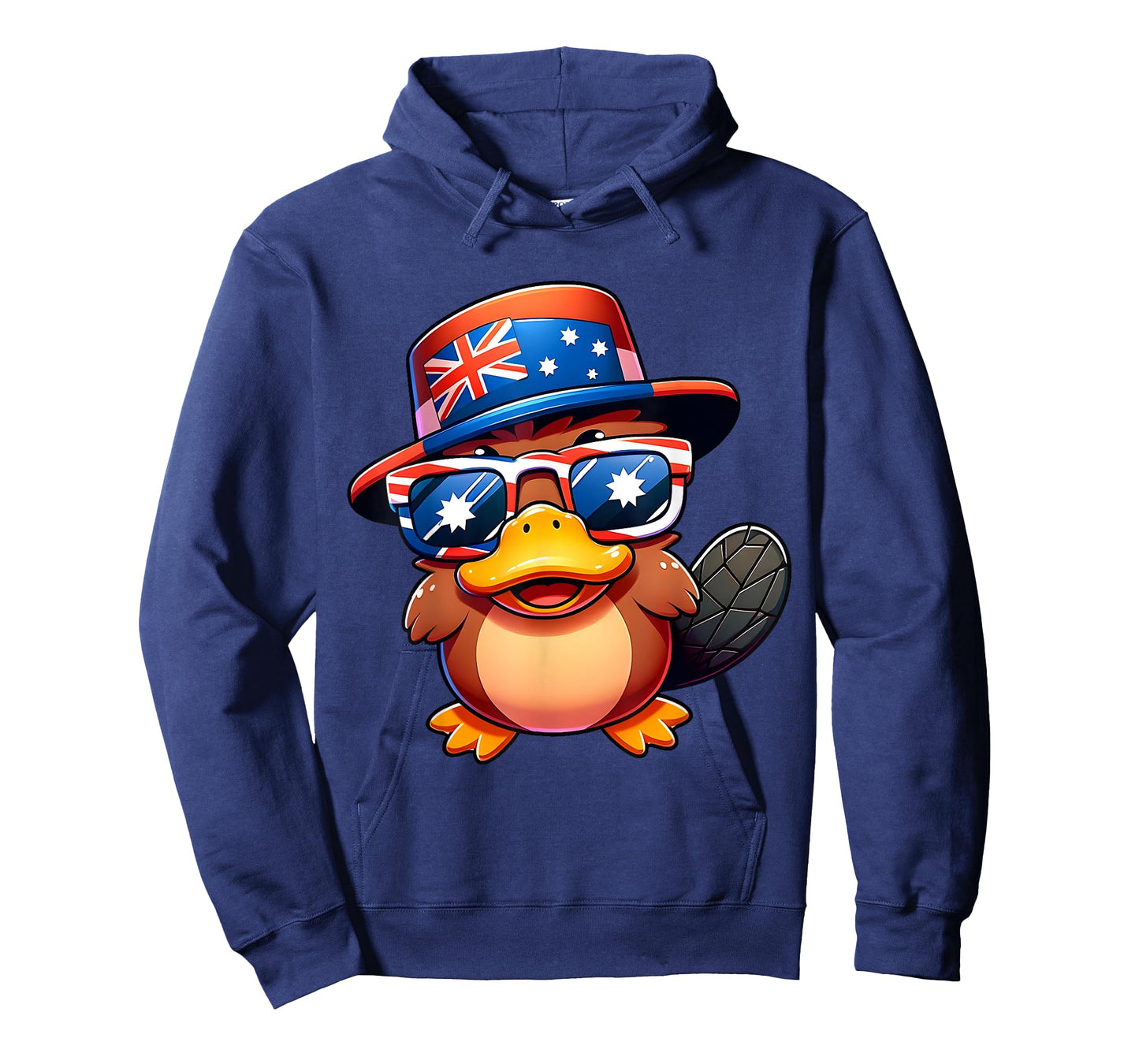 Australia Day Platypus Australian Flag Aussie Roo Adult Kids T-Shirt