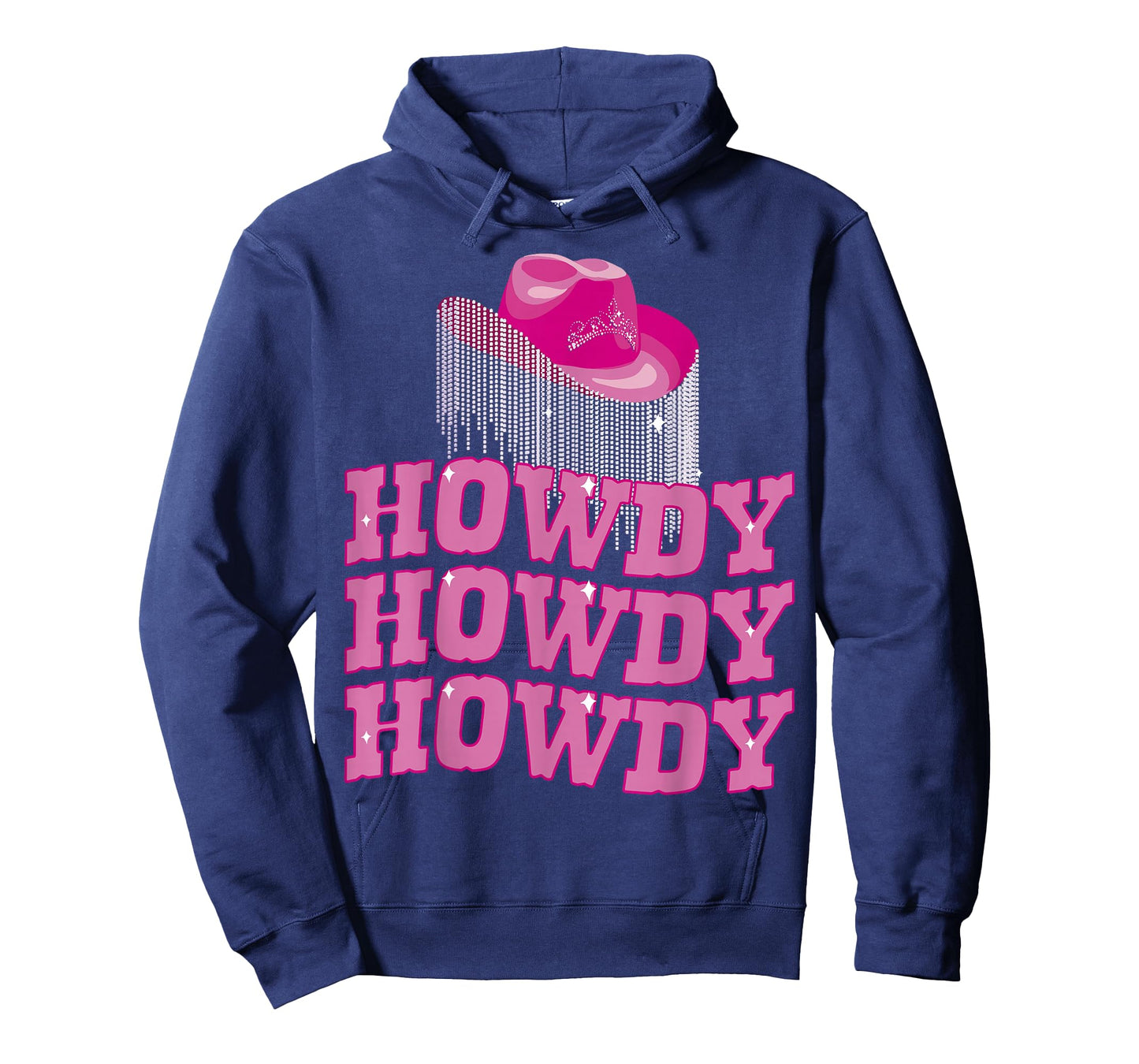 Rodeo Western Country Southern Cowgirl hat pink - Howdy T-Shirt