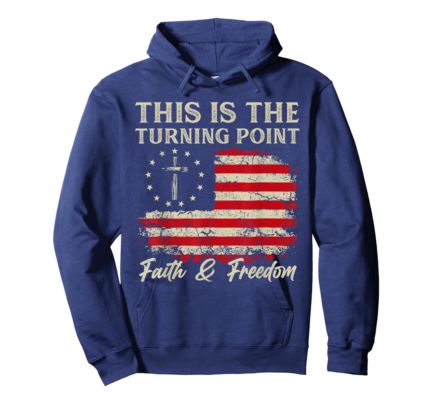 This is The Turning Point Patriotic Christian Faith USA Flag T-Shirt
