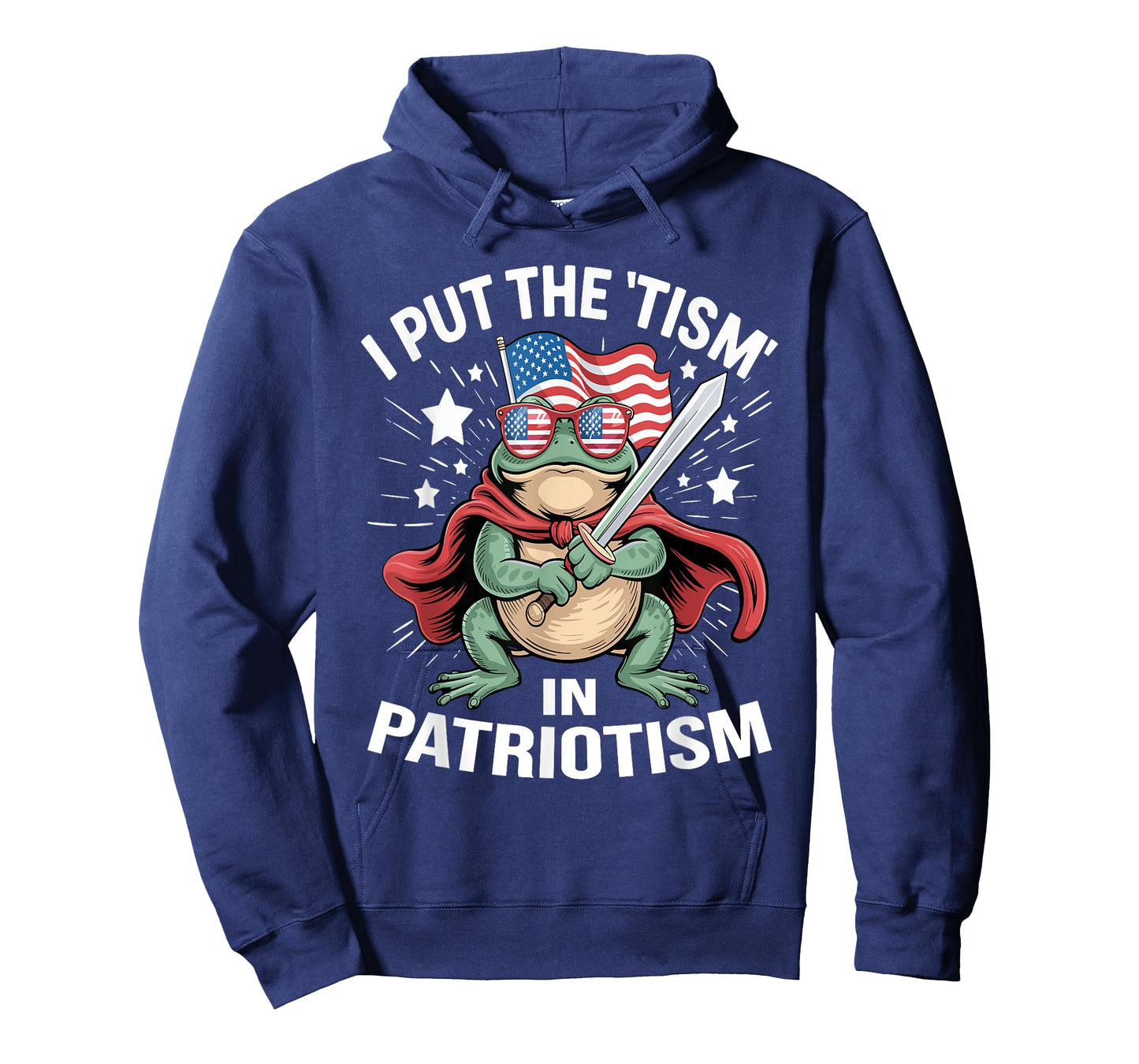I Put The Tism in Patriotism Shirt - Funny Frog T-Shirt