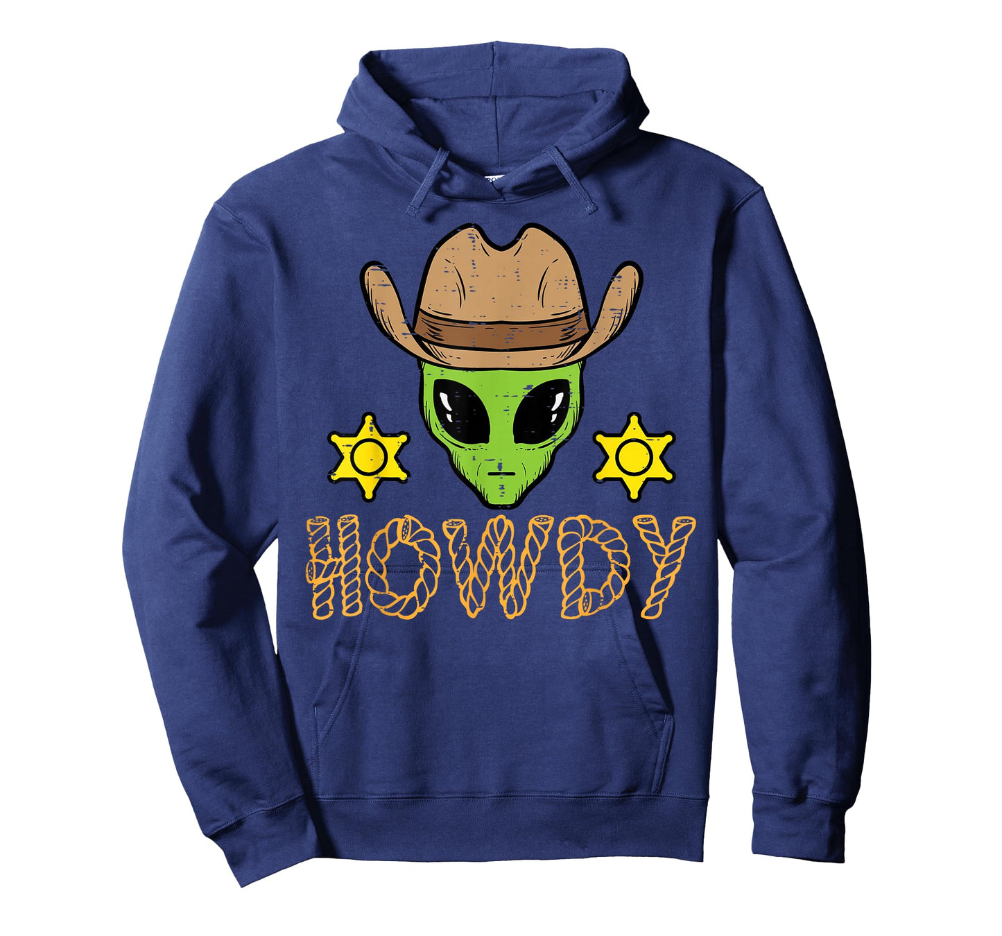 Alien Cowboy Howdy Funny Space Country Men Boys Kids Women T-Shirt