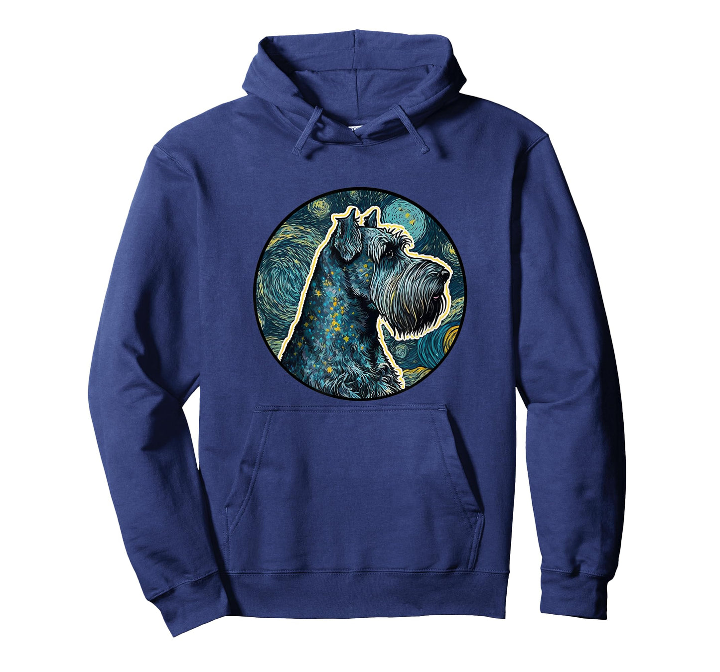 Standard Schnauzer Starry Night Painting Dog Mom Dad T-Shirt