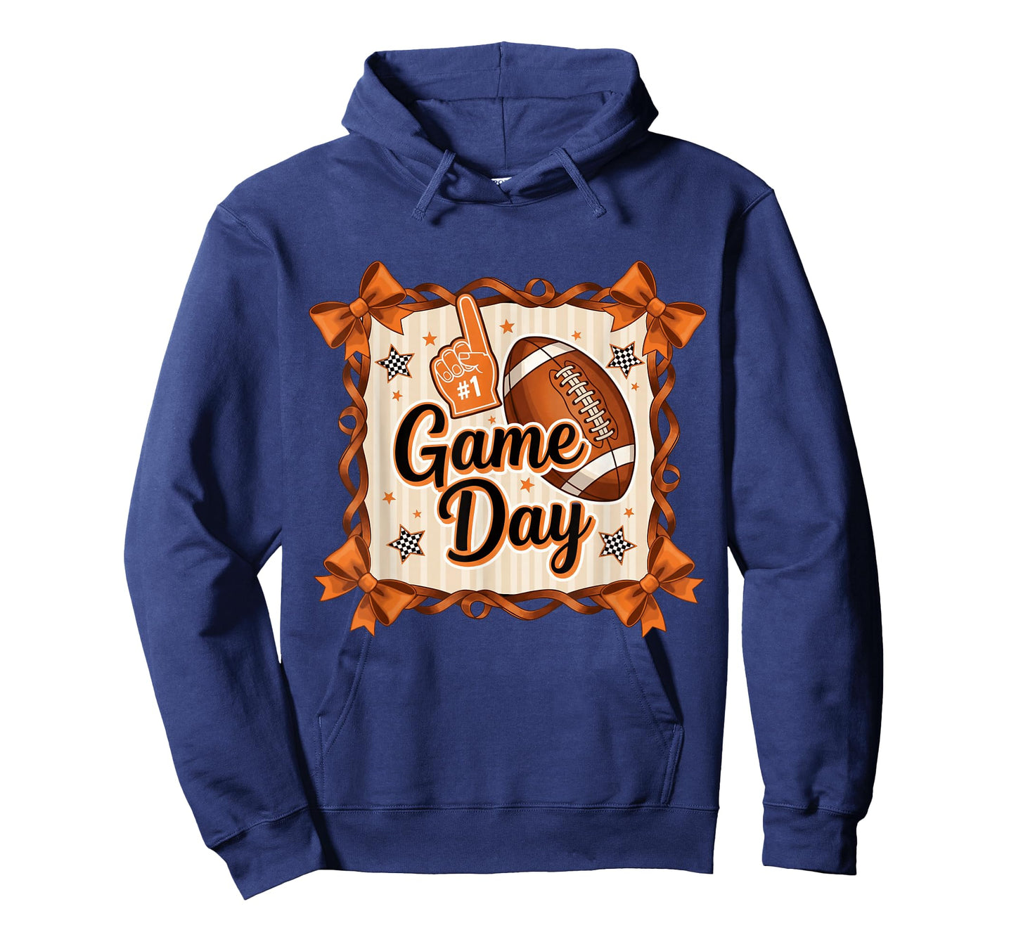 Game Day Football Season Football Bow Girls Women T-Shirt