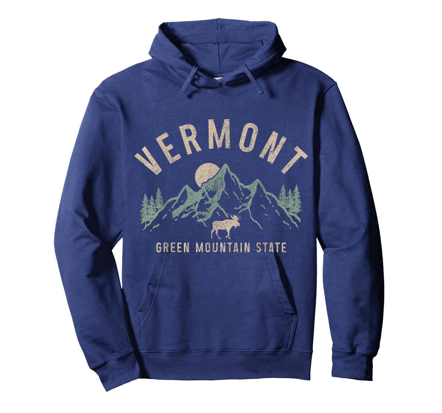 Vermont Green Mountain State Moose Vintage Pride T-Shirt