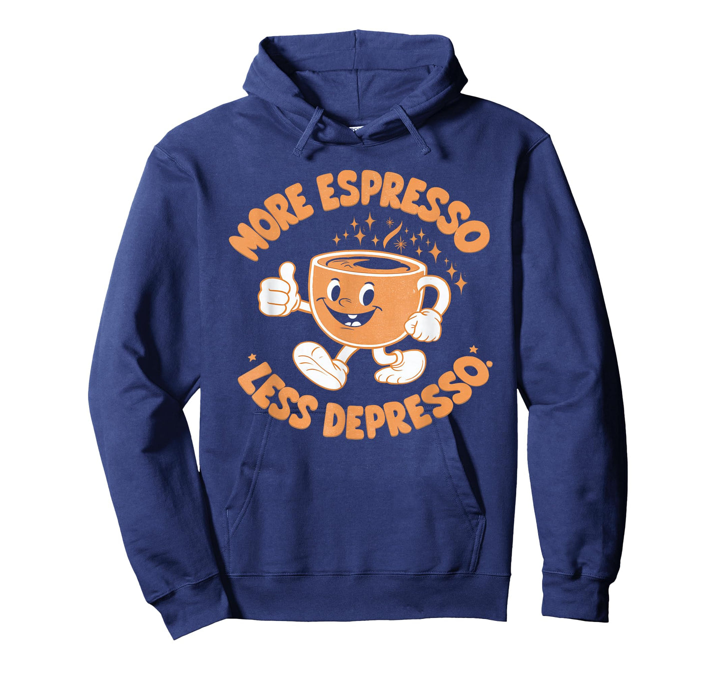 More Expresso Less Depresso Funny Vintage Coffee Adict Lover T-Shirt