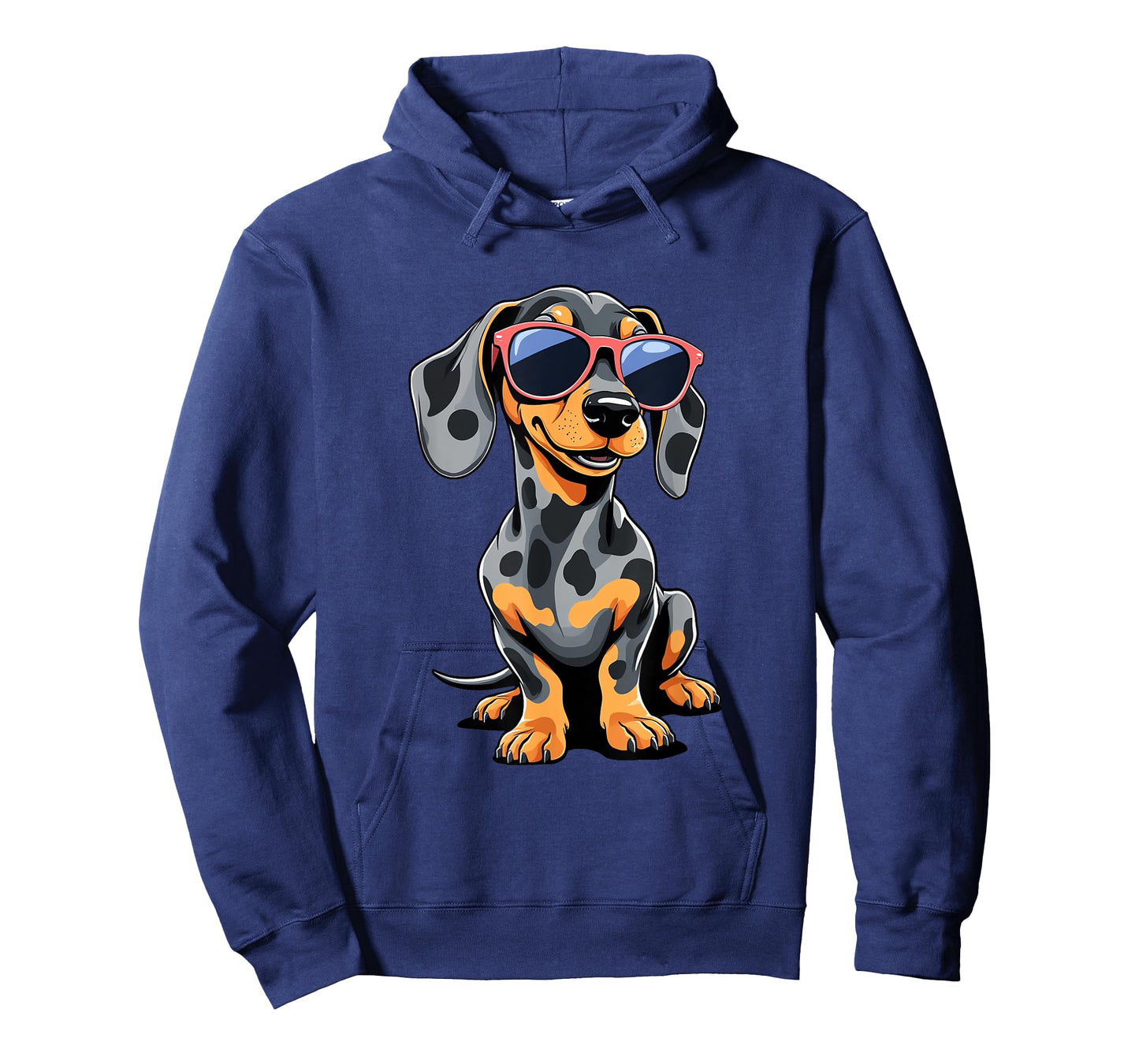 Dappled Dachshund Wearing Sunglasses Funny Dapple Dachshund T-Shirt