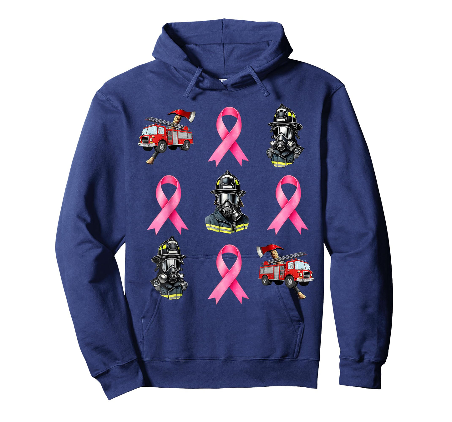 Breast Cancer Firefighting Firefighter Fire Truck Boys Girls T-Shirt