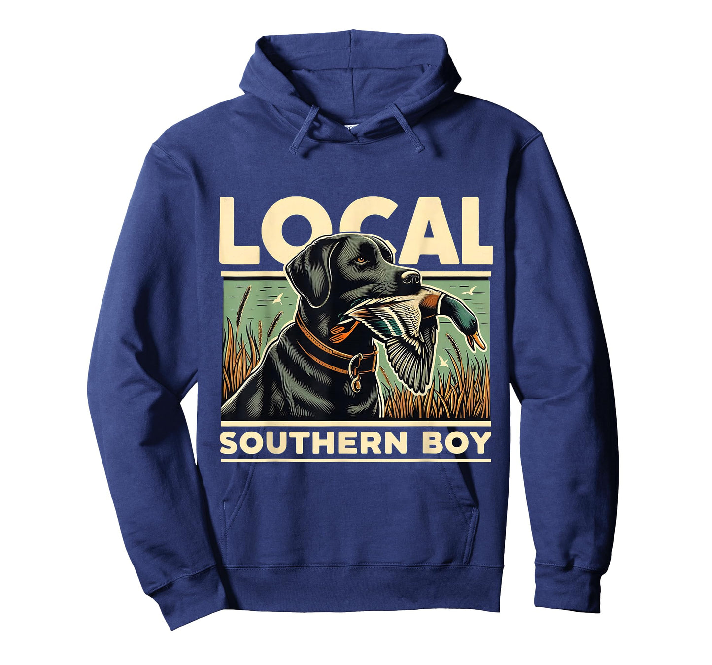 Local Southern Boy Hunting Dog Retro Country Design T-Shirt