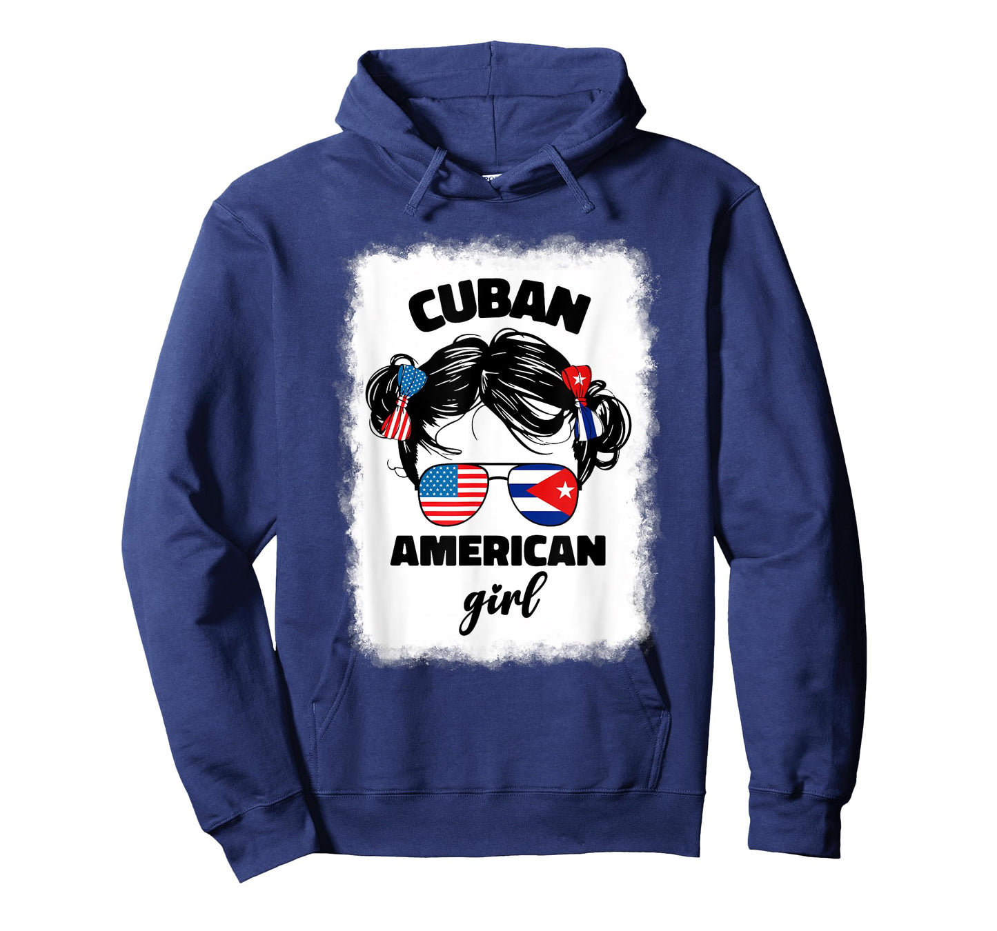 Half Cuban And American America Cuba Usa Flag Kids Girl Cute T-Shirt