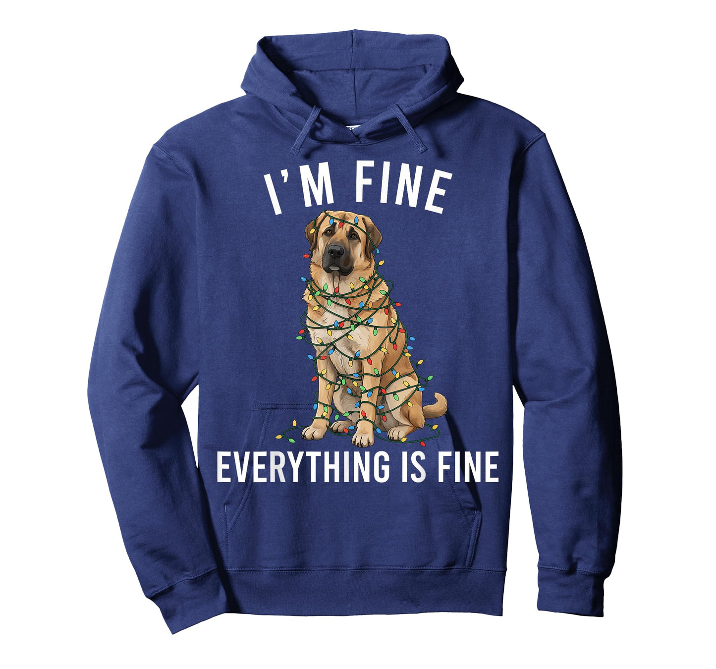 Anatolian Shepherd Christmas I'm Fine Everything is Fine T-Shirt