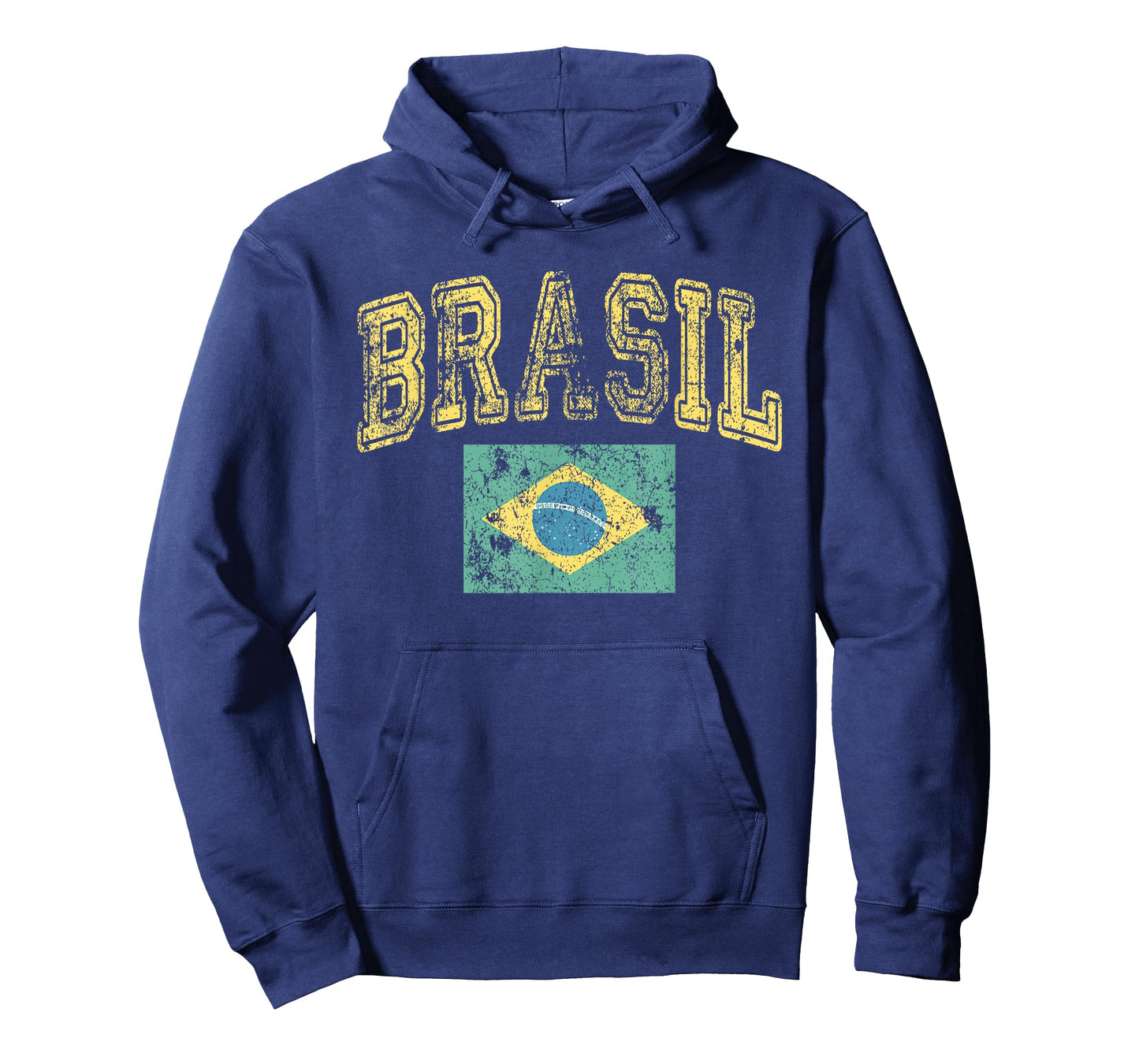 Vintage Retro Faded Brasil Brazil Flag Brazilian Pride T-Shirt