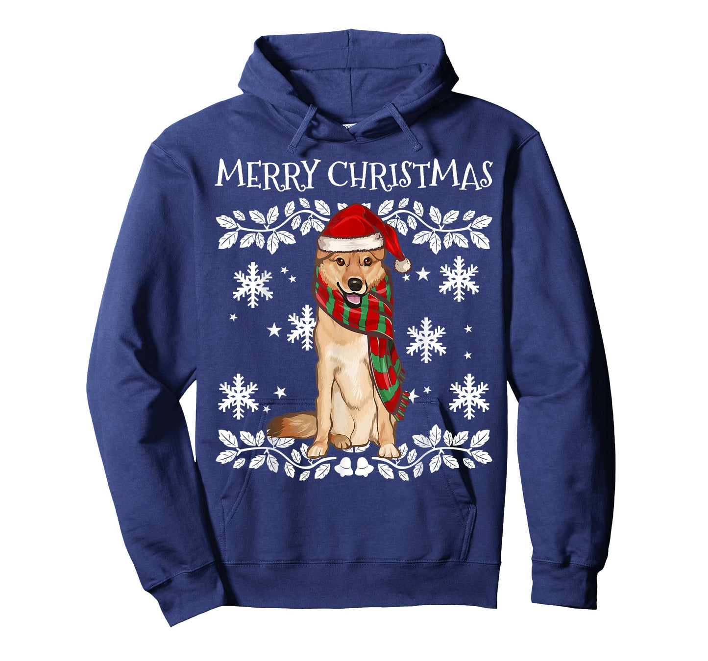 Merry Christmas Ornament Finnish Spitz Xmas Santa T-Shirt