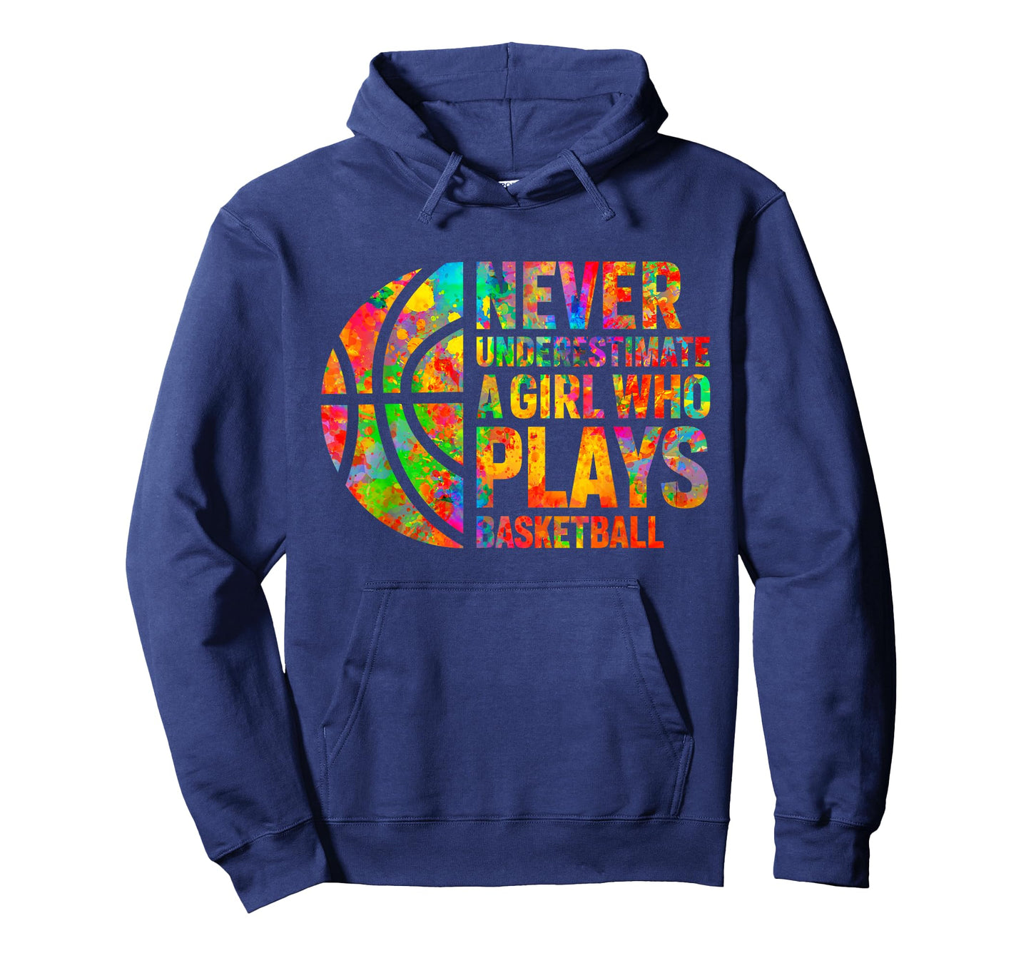 Never Underestimate A Girl Who Plays Basketball Women Girls T-Shirt