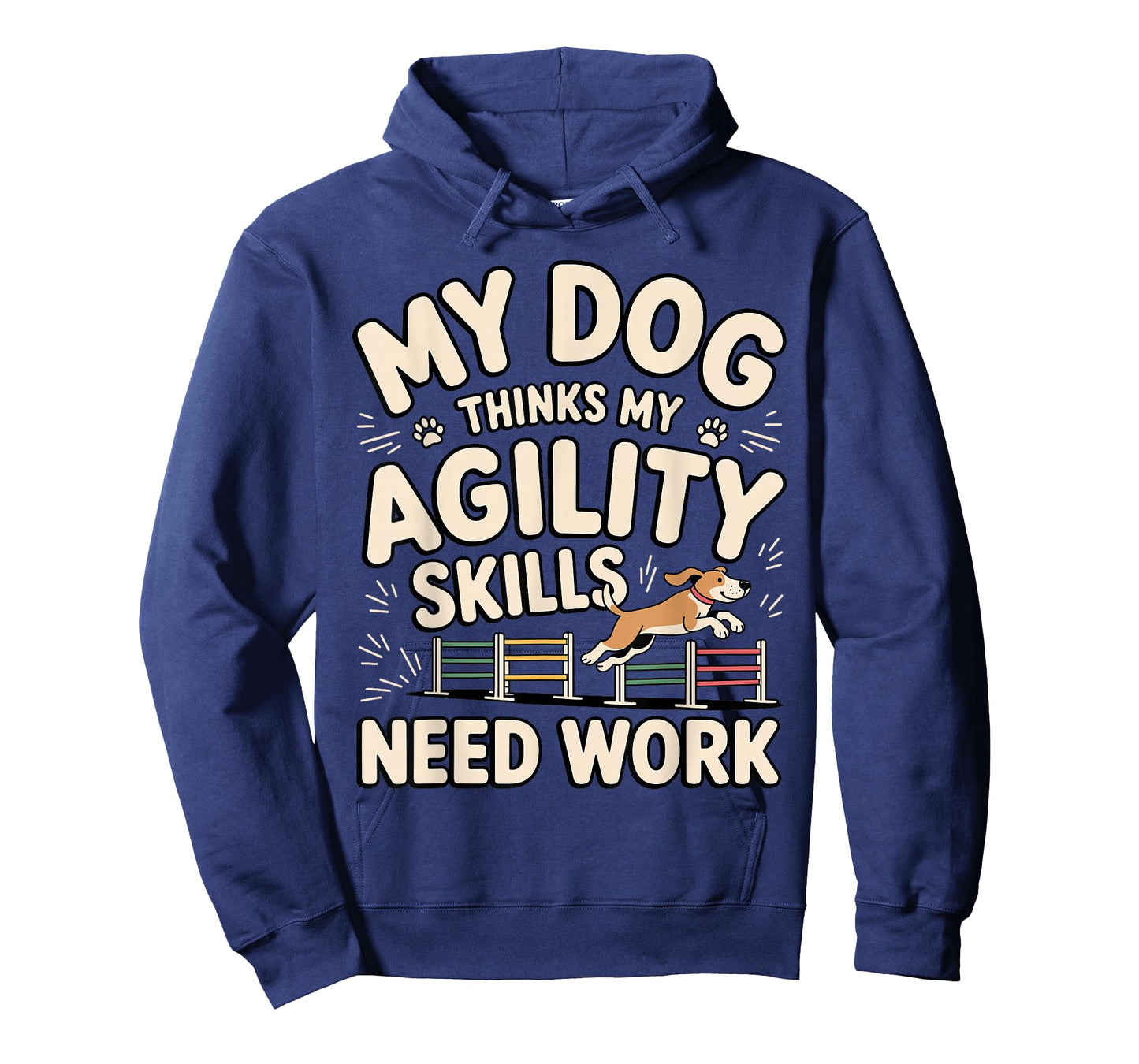 Funny Dog Agilty Art for Men Women Dog Handler Dog Agility T-Shirt