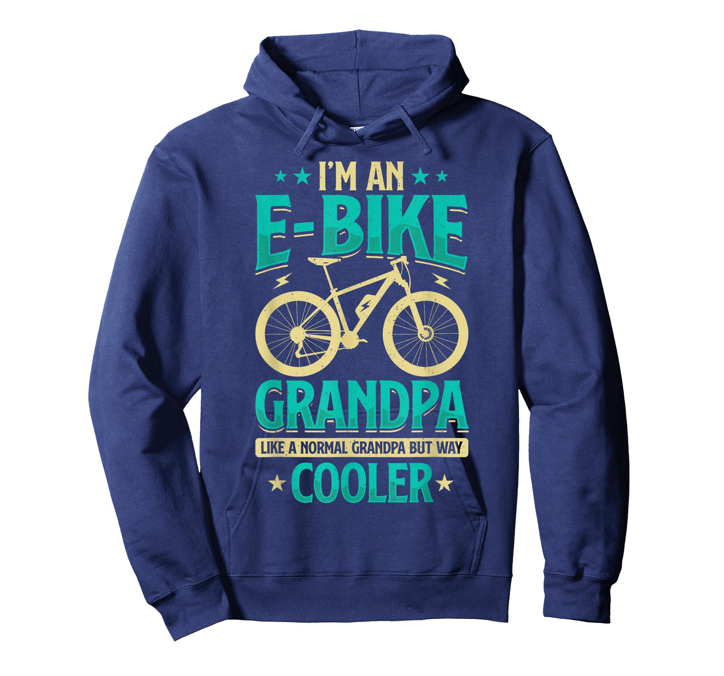 Never Underestimate An Old Guy On An E-Bike Biking Mens T-Shirt