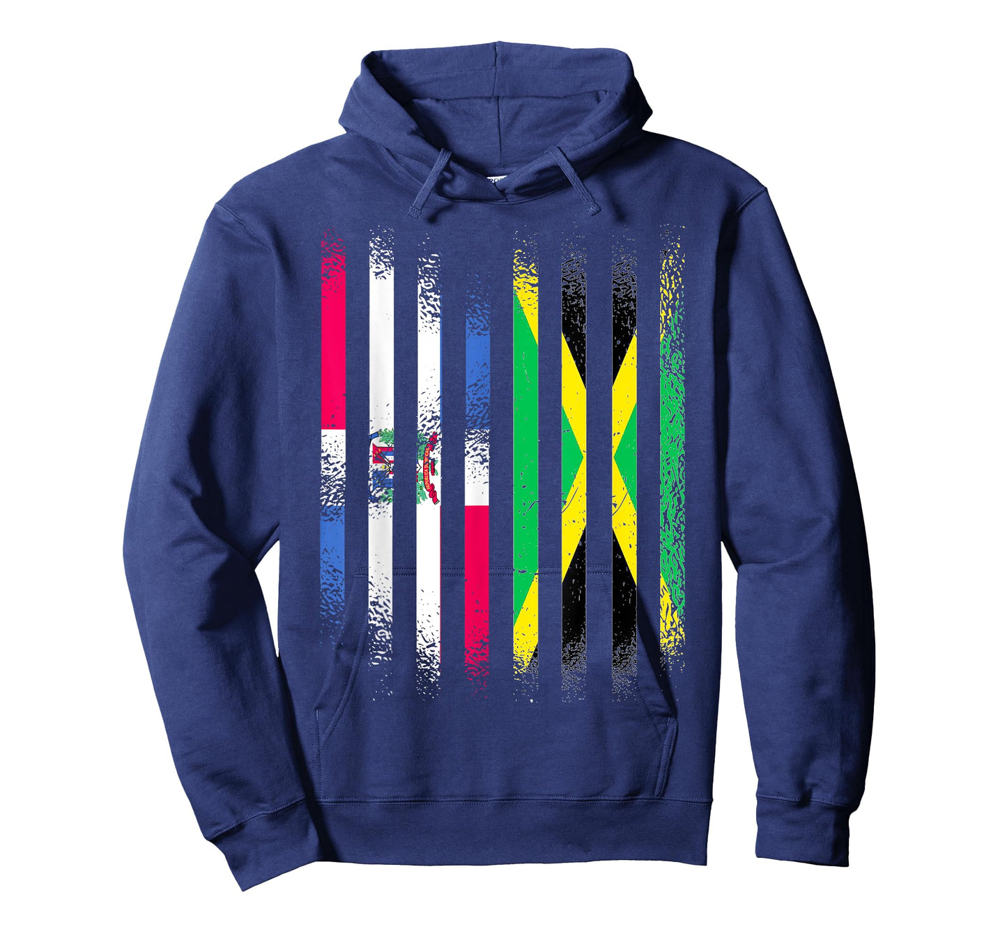 Dominican Republic Flag Jamaica Grown Country Flags Stripes T-Shirt