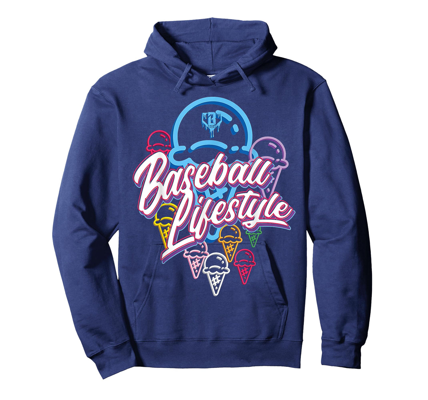 Baseball Lifestyle Home Plate Ice Cream Drip Men Boys Youth T-Shirt