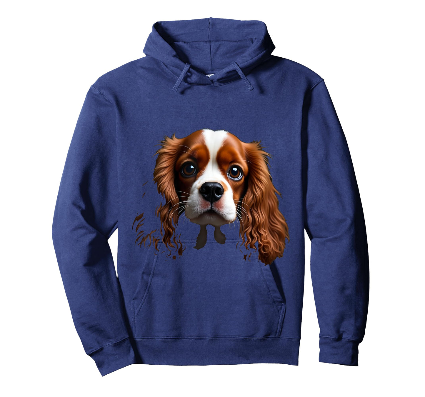 Black Cavalier King Charles Spaniel Dog Cavalier Face T-Shirt