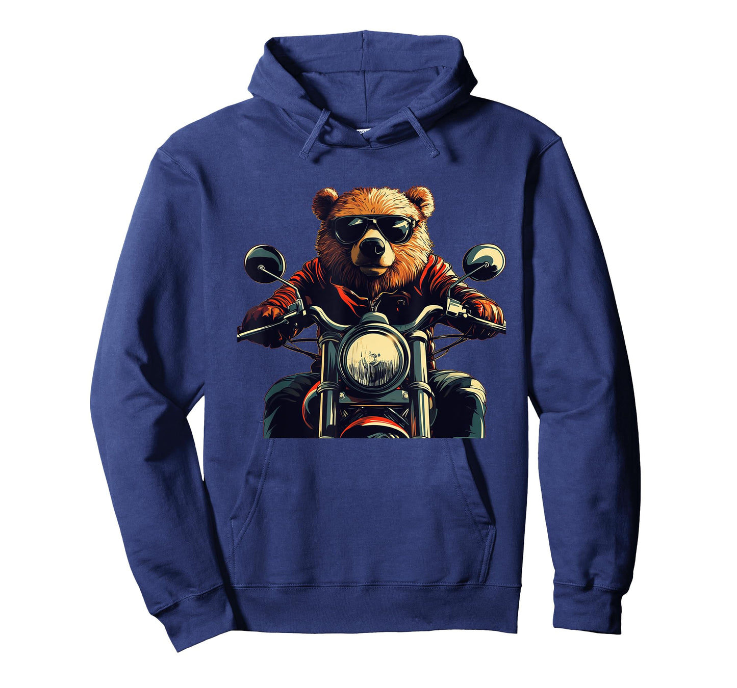 Biker Bear Costume with Cool Sunglasses and Motorcycle T-Shirt