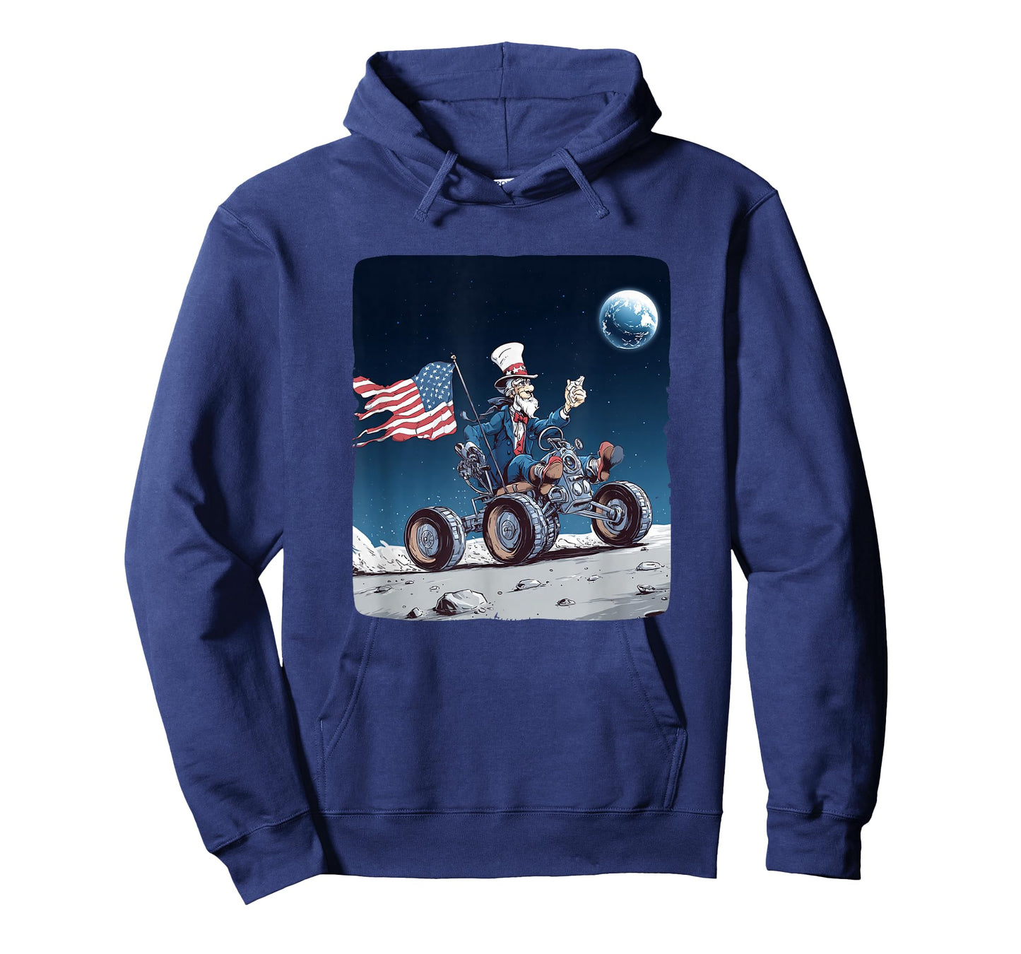 Awesome US President on Moon with Cool Vehicle T-Shirt