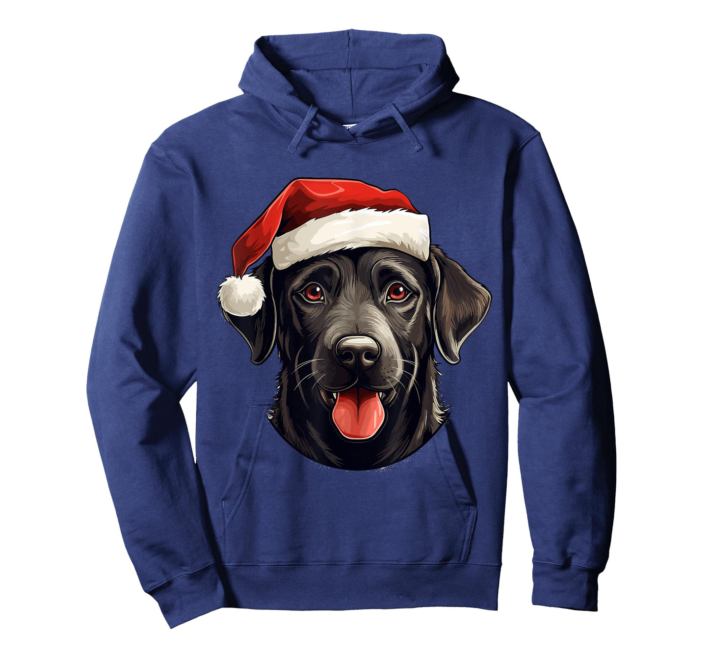 Labrador Retriever Dog Designs Unisex-Adults T-Shirt Small Black Cartoon Christmas