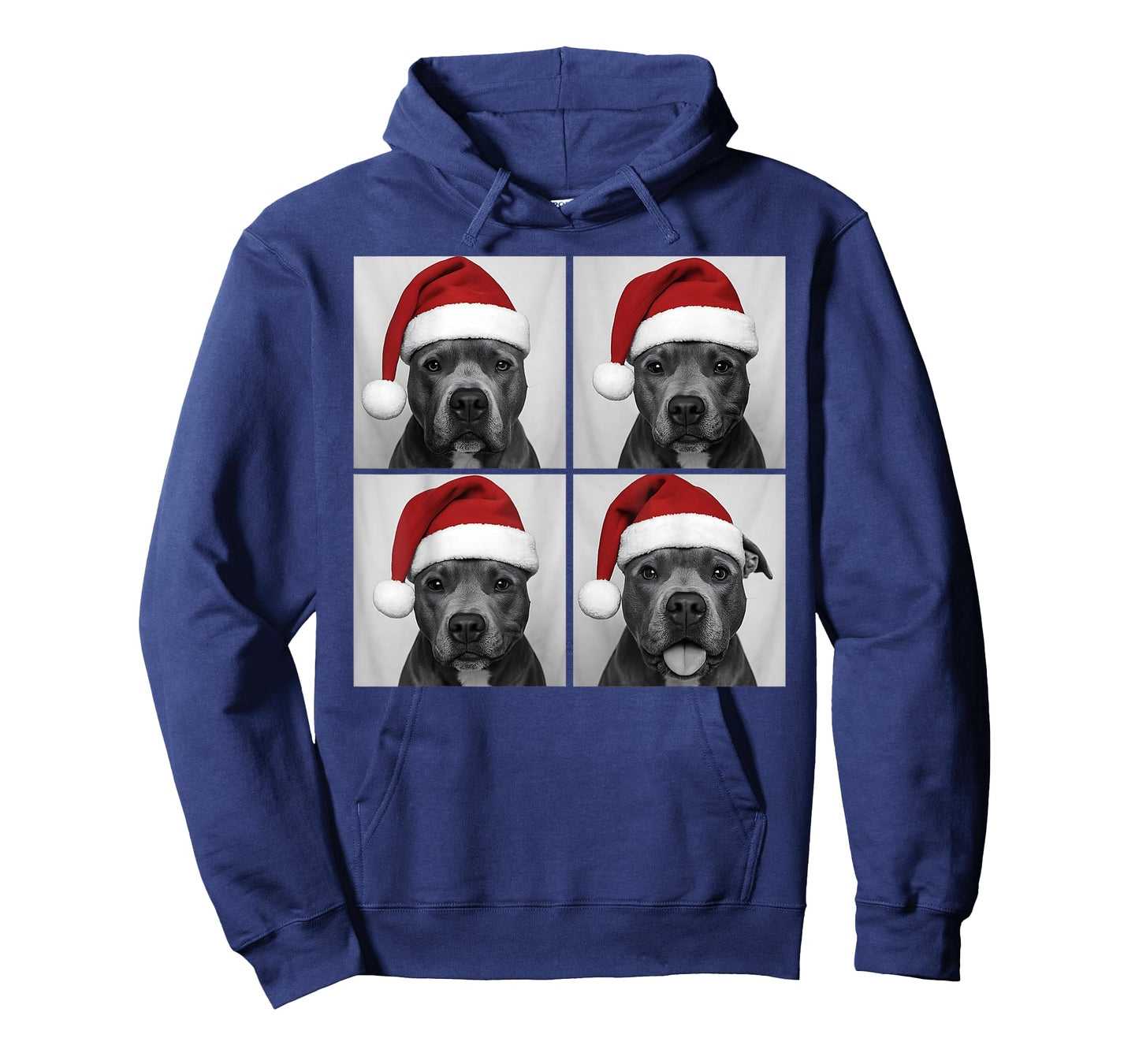 Funny Christmas Pitbull Santa Pittie Dog Lover Photo Booth T-Shirt