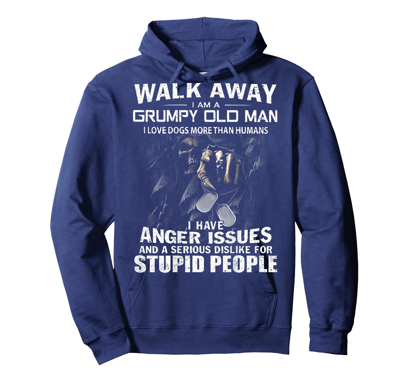 Walk Away I Am A Grumpy Old Man I Love Dogs More Than Humans T-Shirt