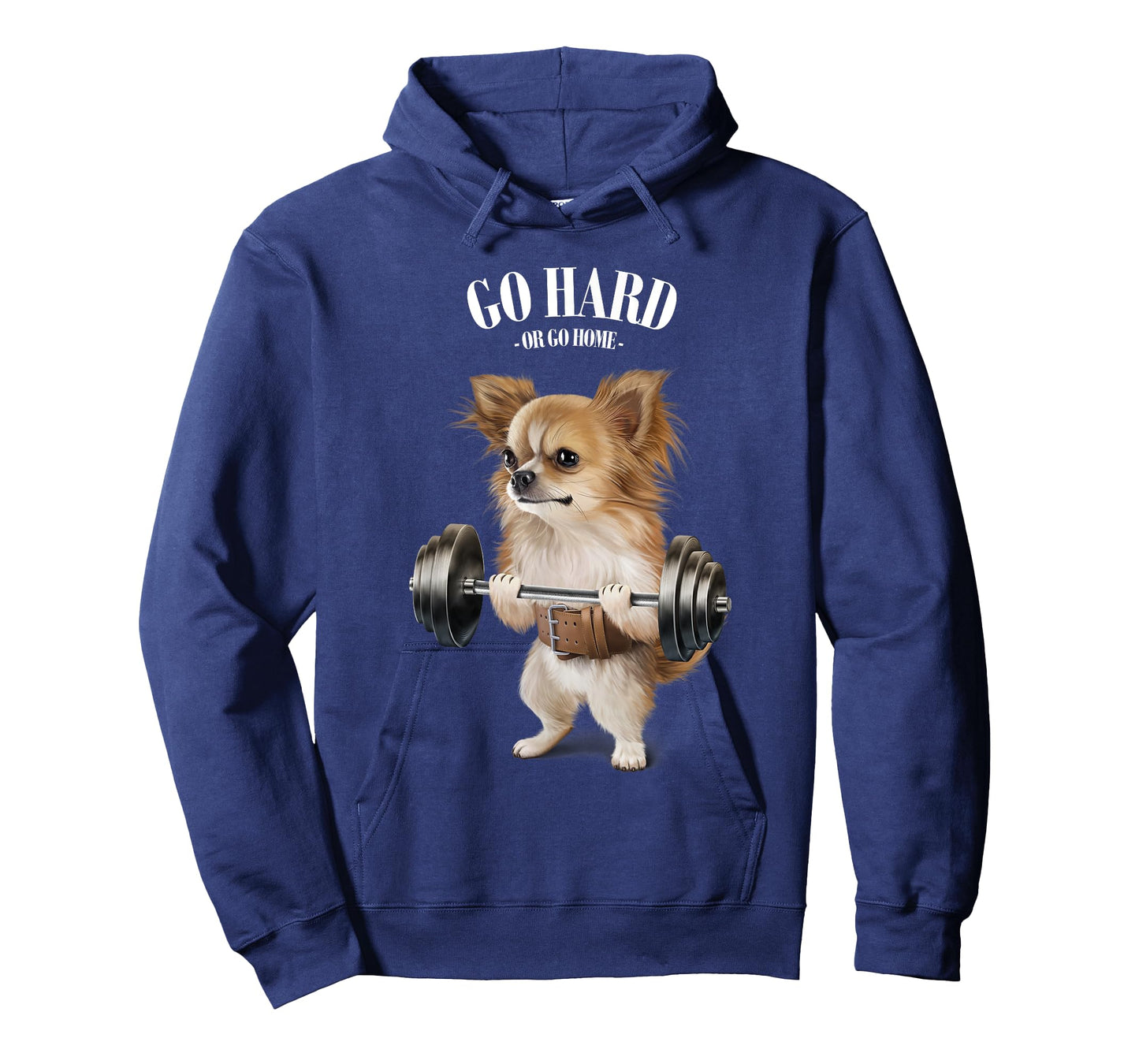 Chihuahua Dog Weightlifting in Fitness Gym Men Women Kids T-Shirt