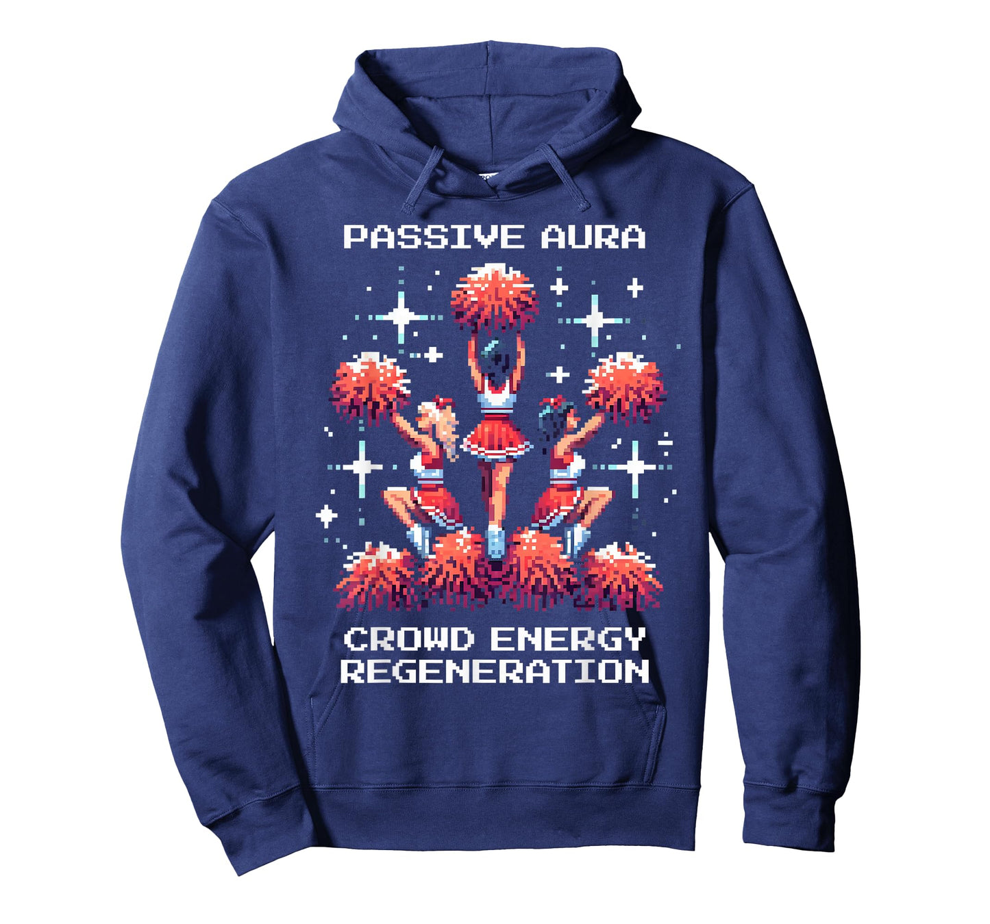 Crowd Energy Aura | Pixel Cheerleading Gaming T-Shirt