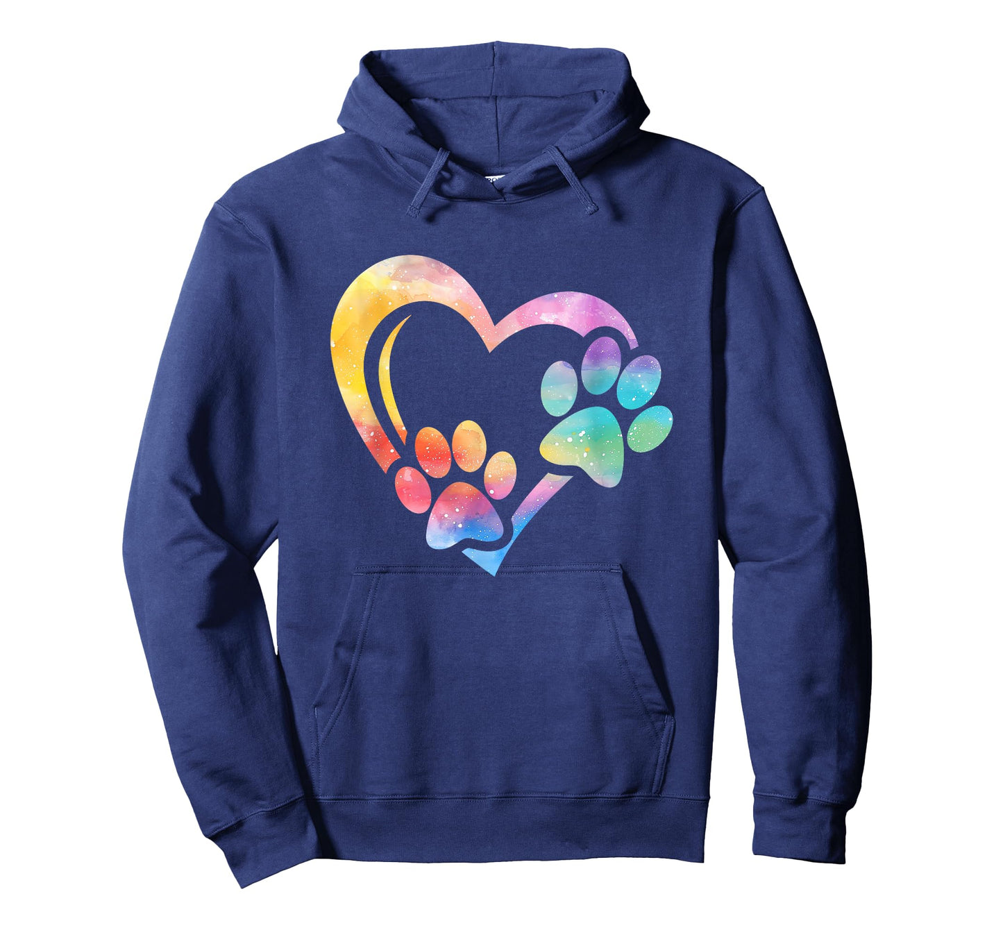 Dog Paw Print Heart Paw Dog Mom Dog Lover T-Shirt