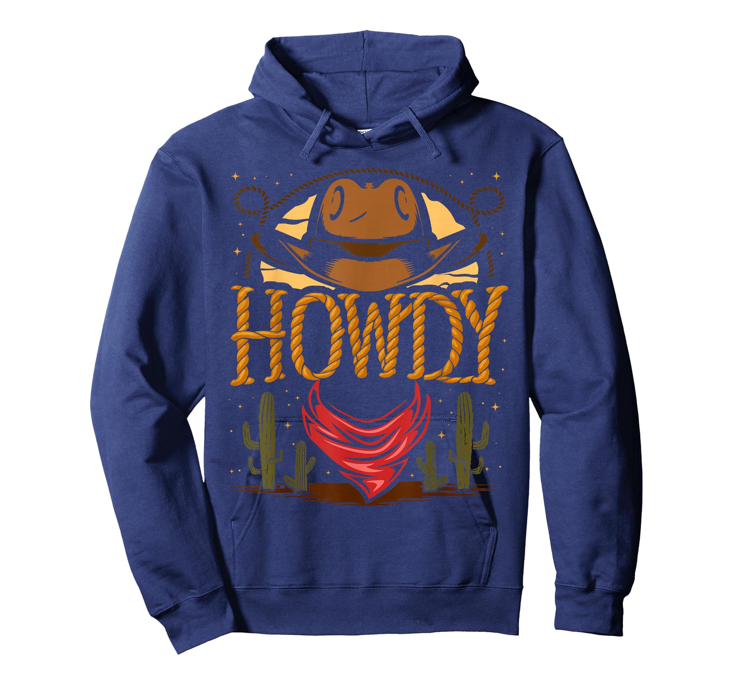 Howdy Cowboy Vintage Graphic Cactus Western Country Rodeo T-Shirt