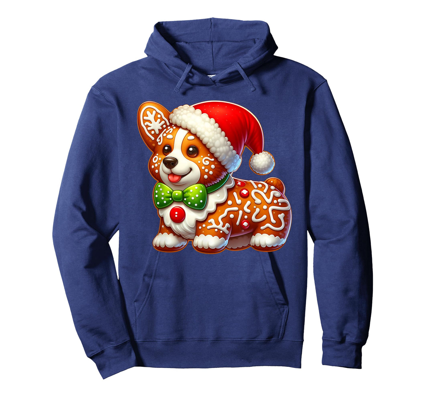 Funny Gingerbread Man Corgi Christmas Dog Womens Mens Kids T-Shirt