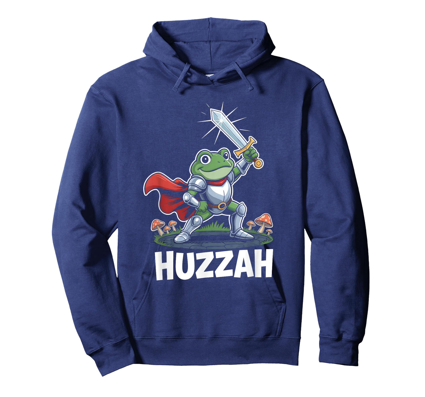 Huzzah Frog Knight Funny Sword Meme Quote Cute Design T-Shirt