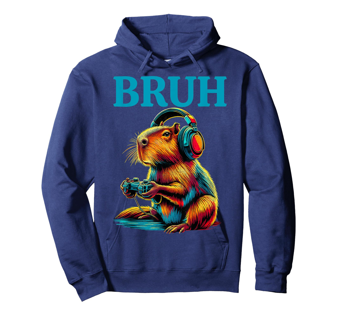 Bruh Video Games Boys Capybara Funny Gamer T-Shirt