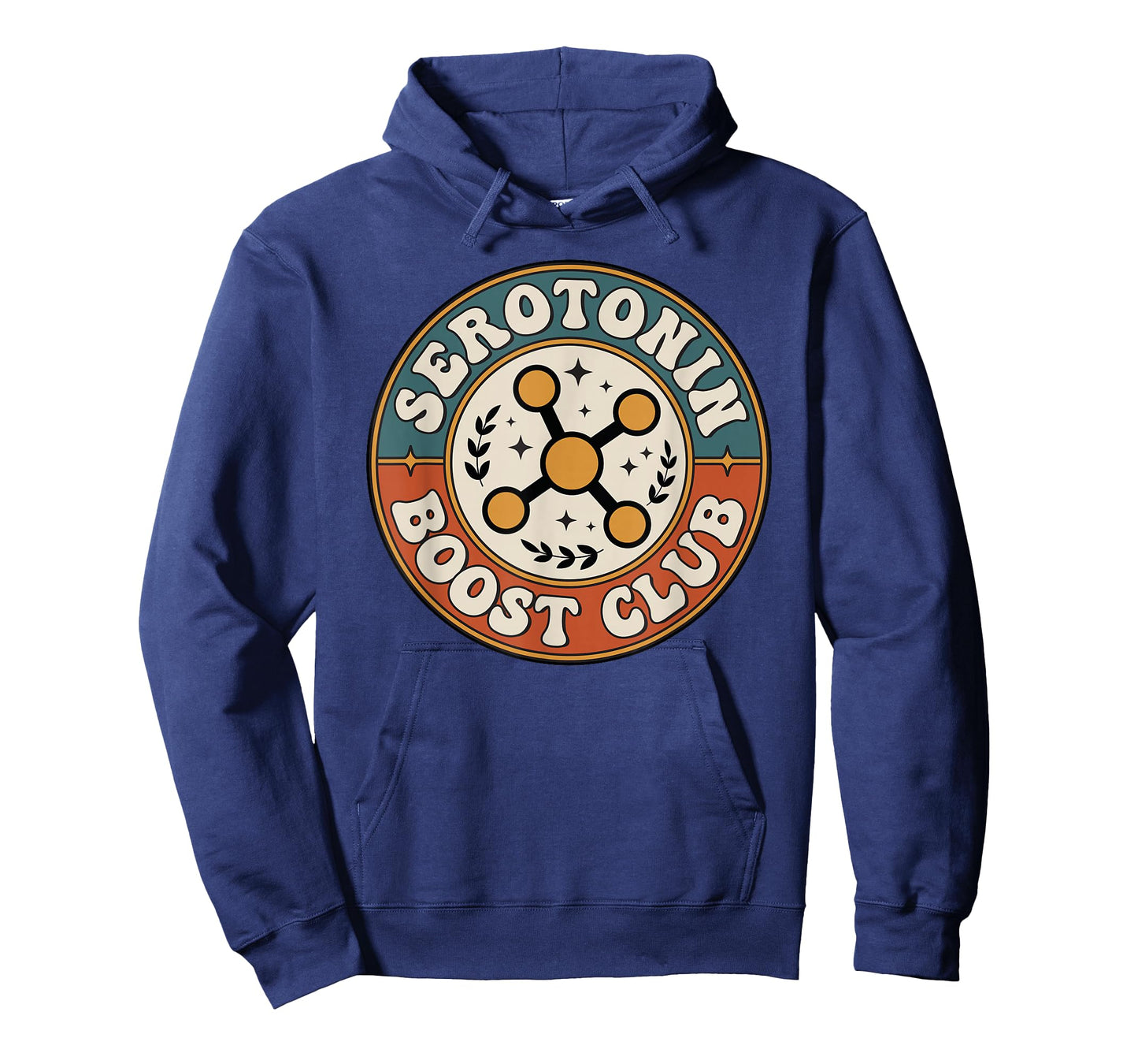 Serotonin Boost Club Funny Retro Badge Good Energy T-Shirt