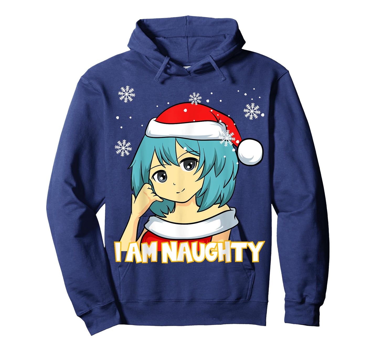 I am Naughty Anime Manga Gaming Cosplay Merry Christmas T-Shirt