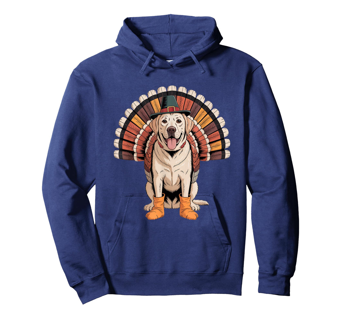 Funny Labrador Retriever Dog Turkey Thanksgiving Art T-Shirt