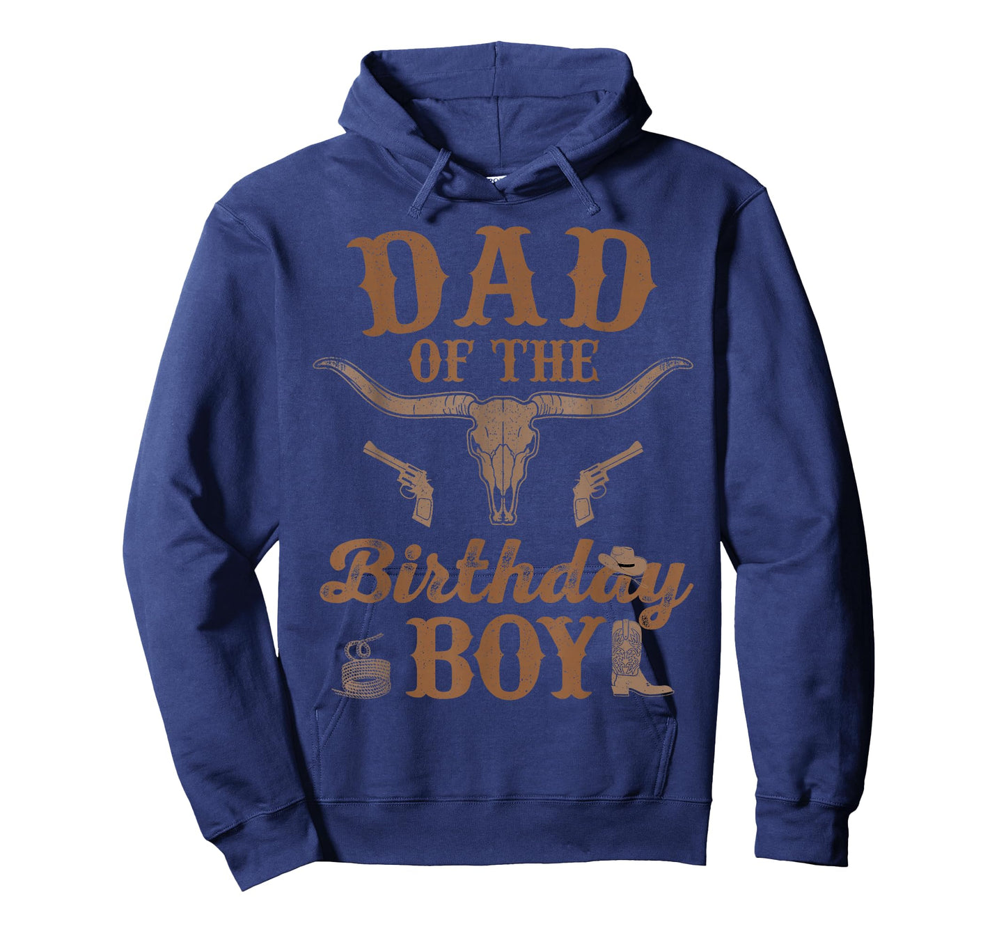 Dad of The Birthday Boy Western Rodeo Cowboy Family Matching T-Shirt