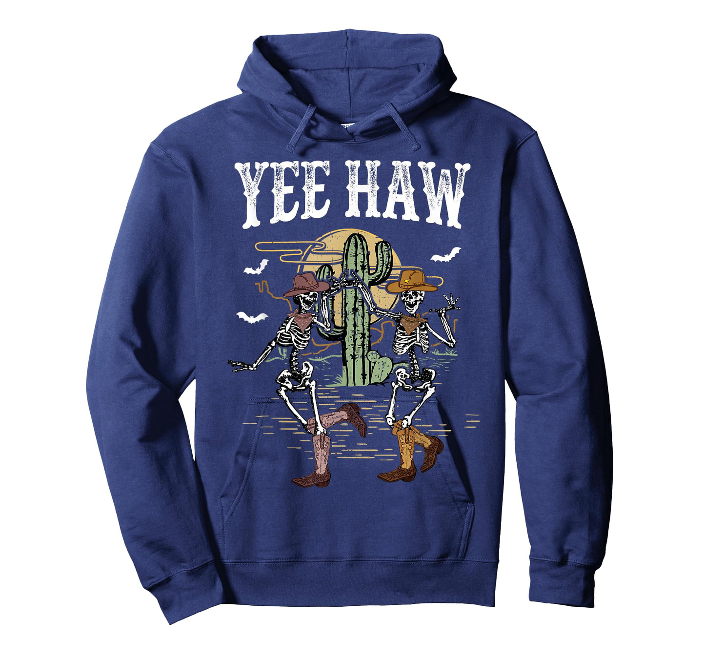 Howdy Retro Desert Dancing Skeleton Cowboy Boots Hat Western T-Shirt
