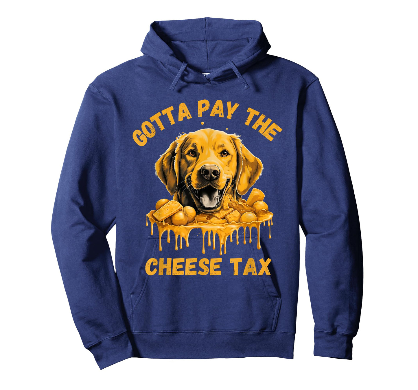 Gotta Pay The Cheese Tax Funny Lab Retriever Cheese Graphic T-Shirt