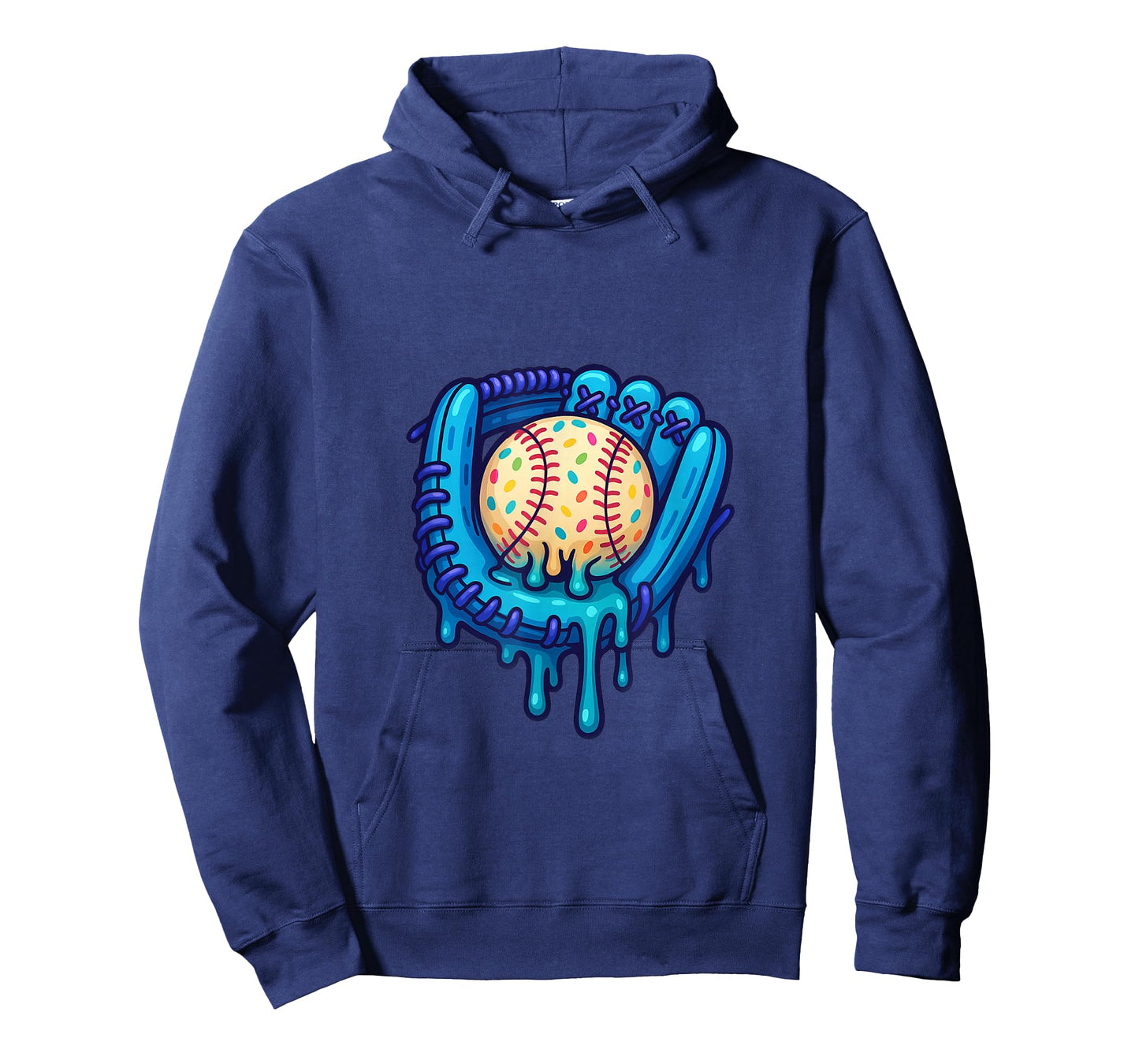 Baseball Drip Ice Cream Sprinkles Baseball Glove T-Shirt