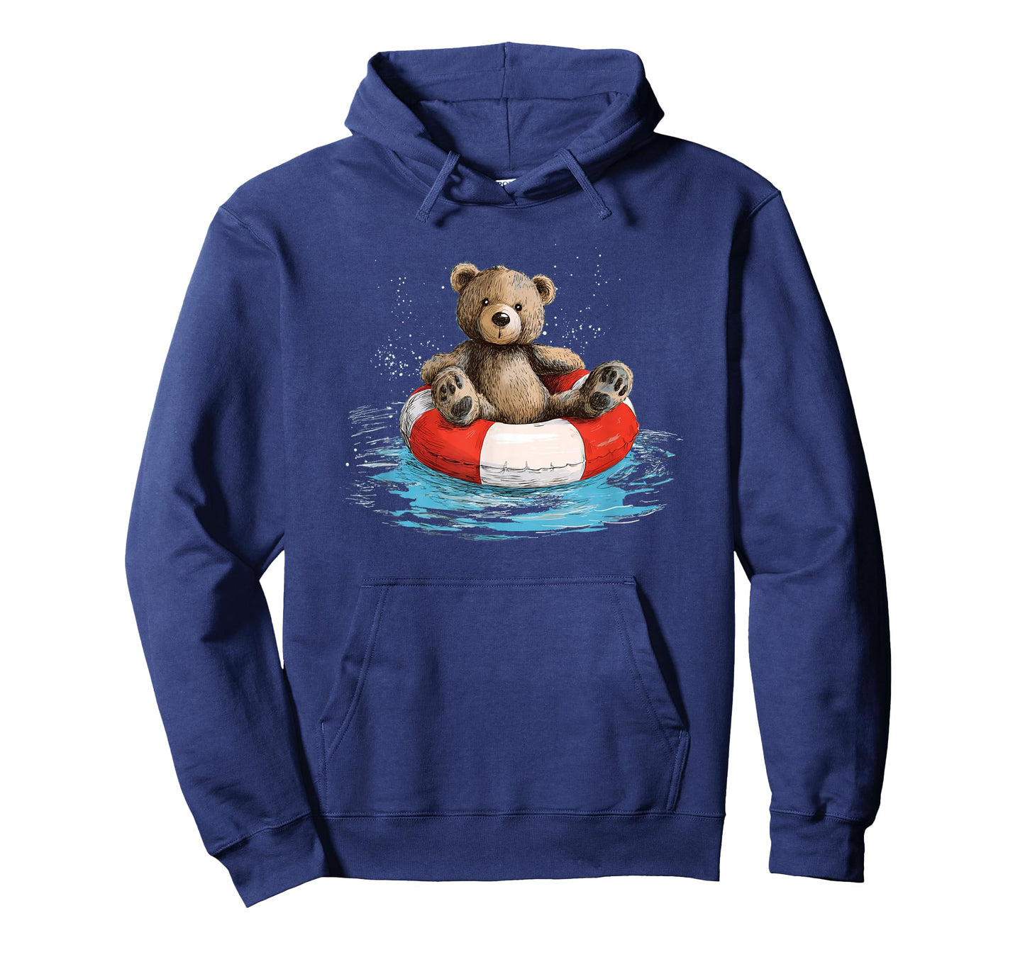 Floating Pool Ring with Cute Teddy Bear Look T-Shirt